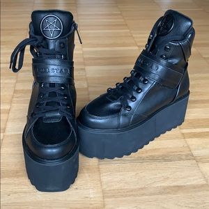 Killstar platform boots never worn